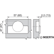 SET 2x Balama unghi deschidere mare 170° aplicata BLUM CLIP TOP, cu arc suruburi, fara amortizare + placuta fixare