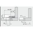 SET 2x Balama usa cu lezena incadrata BLUM MODUL BLUMOTION 95°, 3mm, cu arc suruburi, cu amortizare + placuta fixare