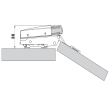 Amortizor BLUM BLUMOTION 973A pentru balama aplicata otel nichelat