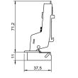 SET 2x Balama incadrata HAFELE Metalla M110 SM 105°, cu arc suruburi 48/6 , cu amortizare + placuta fixare excentric