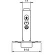 SET 2x Balama incadrata HAFELE Metalla M110 SM 105°, cu arc suruburi 48/6, fara amortizare + placuta fixare excentric