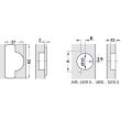 SET 2x Balama semiaplicata HAFELE Metalla SM Combi 110°, cu arc suruburi 48/6, cu amortizare + placuta fixare