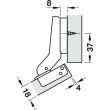 SET 2x Balama utilizare unghiulara +30° HAFELE Metallamat A/SM 92°, cu arc suruburi 48/6, fara amortizare + placuta fixare