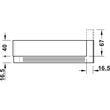 Element insertie sertar sub chiuveta HAFELE Matrix Extra, inaltime cuplaj 67mm, L=300mm, gri
