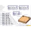 SET Glisiera sub sertar cu amortizare, extragere totala, L=350mm, cuplaje incluse