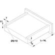 SET Glisiera HAFELE MATRIX UM A30 SYNCHRO, L=500mm, extragere totala,CP=30 kg, amortizare si cuplaje 3D incluse