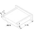SET Glisiera HAFELE MATRIX UM A30, L=300mm, extragere totala, CP=30kg, cuplaje 3D, deschidere prin apasare (PTO)