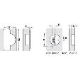 SET 2x Balama aplicata HAFELE Metalla SM Combi 110°, cu arc suruburi 48/6, fara amortizare + placuta fixare
