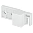 Lonjeron dreptunghiular, pentru sertar HAFELE Matrix Box S35, cu suport spate liber, alb,