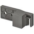 Lonjeron dreptunghiular, pentru sertar HAFELE Matrix Box S35, cu suport spate liber, antracit,