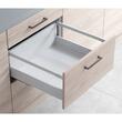 Lonjeron dreptunghiular, pentru sertar HAFELE Matrix Box S35, cu suport spate liber, antracit,