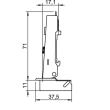 SET 2x Balama aplicata HAFELE Metalla M110 SM 105°, cu arc suruburi 48/6, cu amortizare + placuta fixare excentric