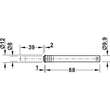 Opritor usa HAFELE Free Push incastrat, 22-34N, tampon, pt. montaj in gaura, plastic gri