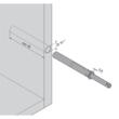 Set TIP-ON BLUM pentru usi mobila versiune lunga cu magnet gri + placuta adaptor