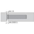 SET TIP-ON BLUM pentru usi mobila versiune lunga cu magnet alb + placuta adaptor
