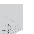 SET TIP-ON BLUM pentru usi mobila versiune scurta cu magnet gri + placuta adaptor