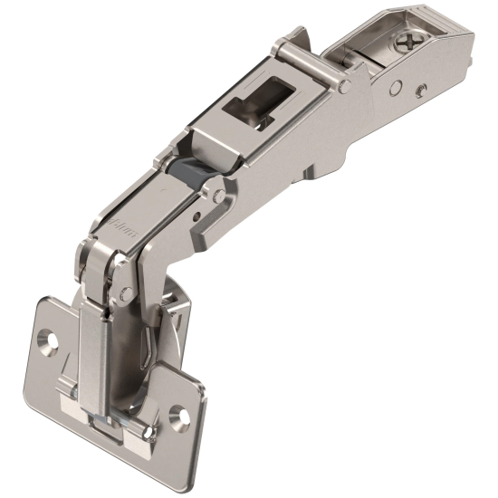 SET 2x Balama unghi deschidere mare 170° aplicata BLUM CLIP TOP, cu arc suruburi, fara amortizare + placuta fixare
