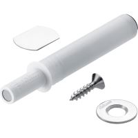 SET TIP-ON BLUM pentru usi mobila versiune scurta cu magnet alb + placuta adaptor