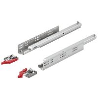 SET Glisiera HAFELE MATRIX UM A30, L=400mm, extragere totala, CP=30kg, amortizare si cuplaje 3D incluse