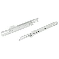 SET Glisiera cu role HAFELE MATRIX R S25 cu extragere partiala si autoinchidere, L=500mm, alb RAL 9003