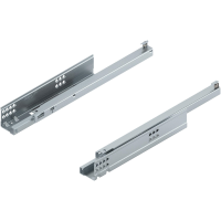 SET Glisiera BLUM TANDEM 19 BLUMOTION sertar lemn/PAL, CP=30kg, LN=400mm, extragere partiala zincata + cuplaje st./dr.