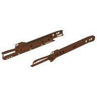 SET Glisiera cu role HAFELE MATRIX R S25 cu extragere partiala si autoinchidere, L=250mm, maro RAL 8017