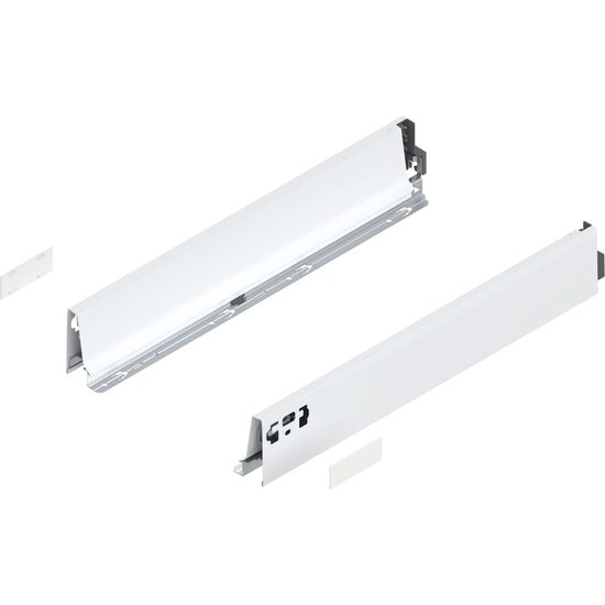 SET sertar BLUM TANDEMBOX ANTARO BLUMOTION, inaltime K, CP=30kg, LN=400mm, alb matase + cuplaje
