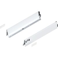 SET sertar BLUM TANDEMBOX ANTARO BLUMOTION, inaltime M, CP=30kg, LN=400mm, alb matase + cuplaje