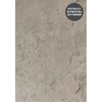 HPL COMPACT Fundermax Stonehenge 0497 Enduro, miez NEGRU