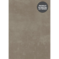 FINAL COLECTIE - HPL COMPACT Fundermax Prado Alu Grey 0026 Enduro, miez NEGRU